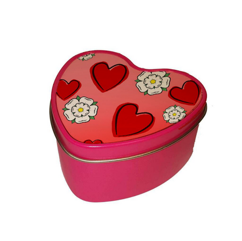 Yorkshire Rose Heart Shaped Candle