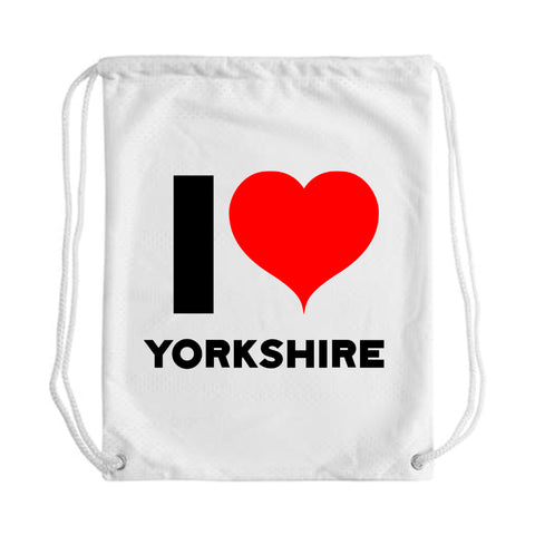 I love Yorkshire Draw String Bag