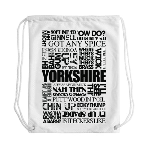 Yorkshire Sayings Draw String Bag