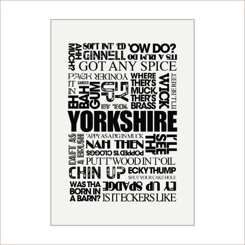 Yorkshire Sayings Tea Towel