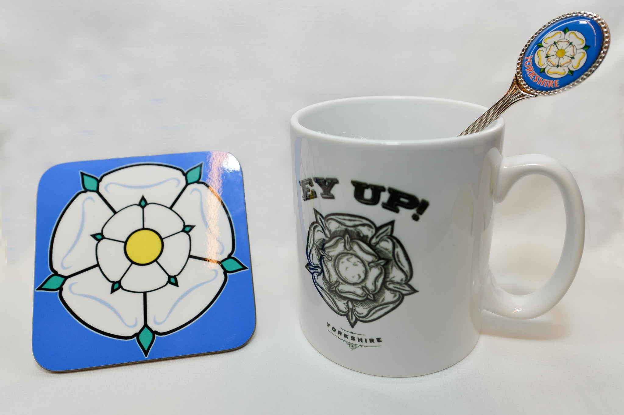 Ey UP Mug, Spoon And Coaster